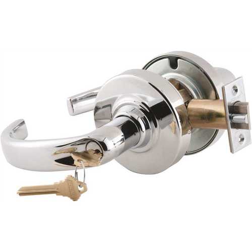 ND Series Bright Chrome Storeroom Function Door Lever