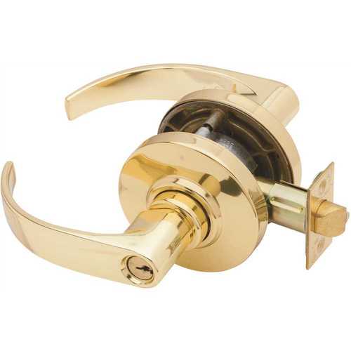 AL Series Bright Brass Classroom Function Door Lever