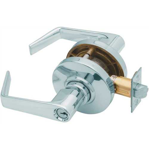 Schlage Satin Chrome Regent Series Jupiter Privacy Leverset