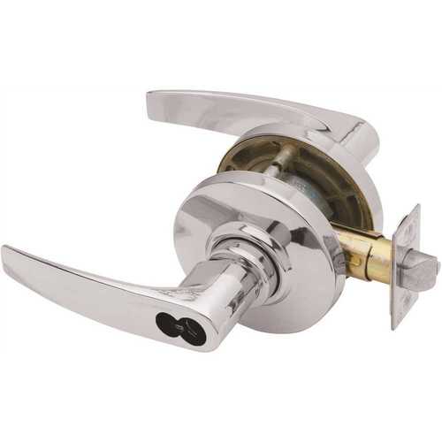 AL Series Storeroom Small Format Less Core Jupiter Lock with 11096 Latch 10025 Strike Bright Chrome Finish