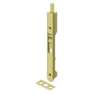 Premium Quality Door Flush Bolt with Strike and Screws Brass 