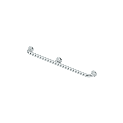 36" Center To Center 88 Series Straight Grab Bar With Center Post Chrome