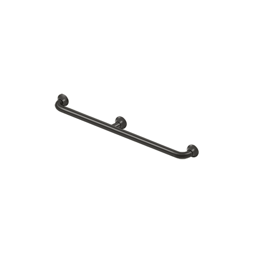 36" Center To Center 88 Series Straight Grab Bar With Center Post Oil Rubbed Bronze