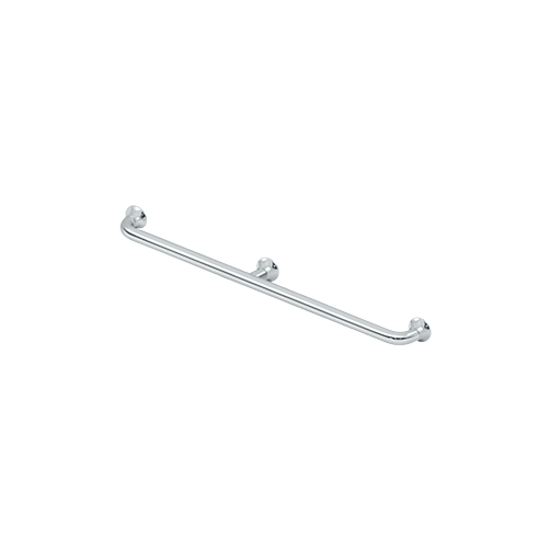42" Center To Center 88 Series Straight Grab Bar With Center Post Chrome