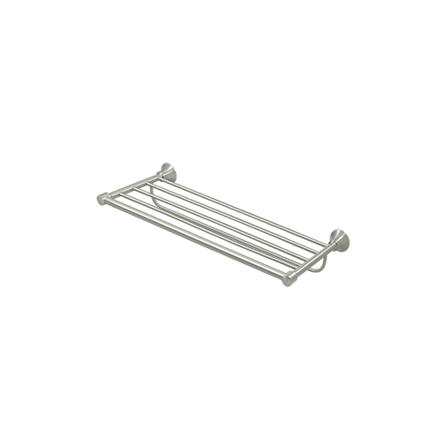 25" Length 88-Series Hotel Shelf With Towel Bar Satin Nickel