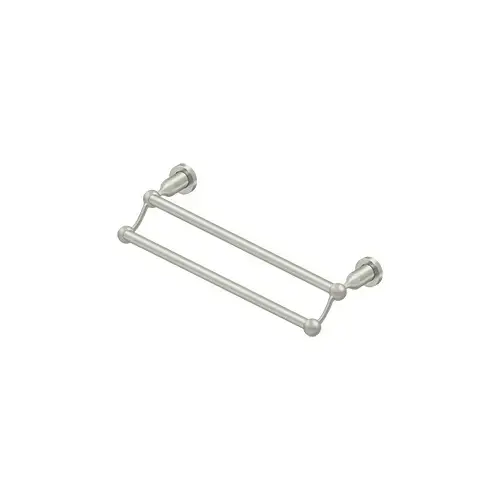 24" Center To Center Nobe Series Towel Bar Double Satin Nickel