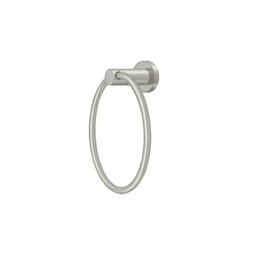 6" Diameter Nobe Series Towel Ring Satin Nickel