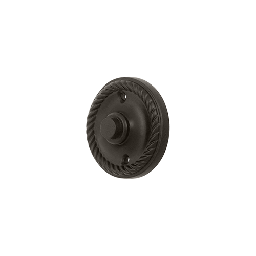 Bell Button, Round with Rope in Oil-rubbed Bronze