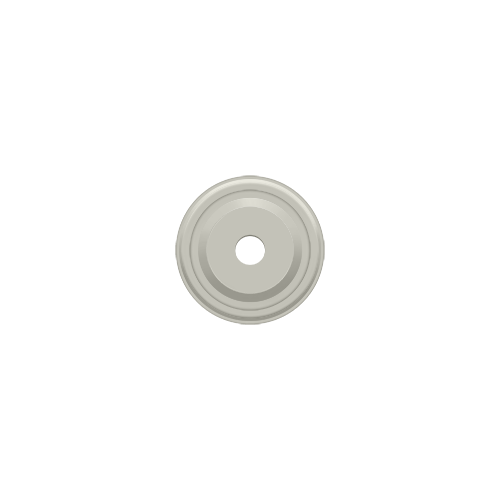 1" Diameter Round Backplate For Cabinet Knobs Satin Nickel