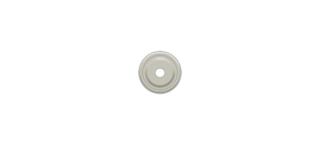 Deltana Bprc100u15 1 Diameter Round Backplate For Cabinet