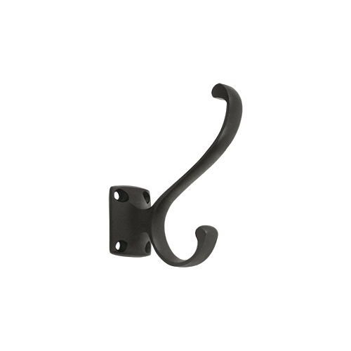 3-3/8" Height Heavy Duty Coat And Hat Hook Oil Rubbed Bronze