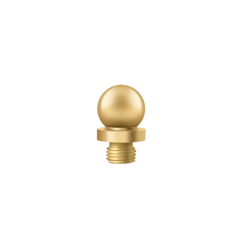 1/2" Diameter Decorative Ball Tip Finial For Deltana Hinge Lifetime Polished Brass
