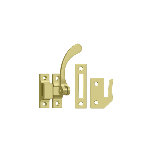4-1/2" Length Reversible Casement Fastener Window Lock Polished Brass