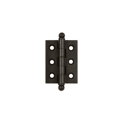 Deltana CH2015U10B 2" Height X 1-1/2" Width Full Inset Cabinet Butt Hinge With Ball Tip Oil Rubbed Bronze