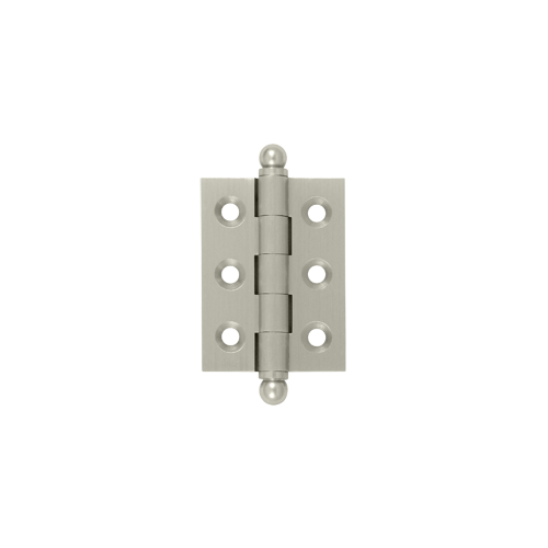 Deltana CH2015U15 2" Height X 1-1/2" Width Full Inset Cabinet Butt Hinge With Ball Tip Satin Nickel