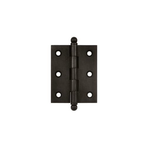 Deltana CH2520U10B 2-1/2" Height X 2" Width Full Inset Cabinet Butt Hinge With Ball Tip Oil Rubbed Bronze