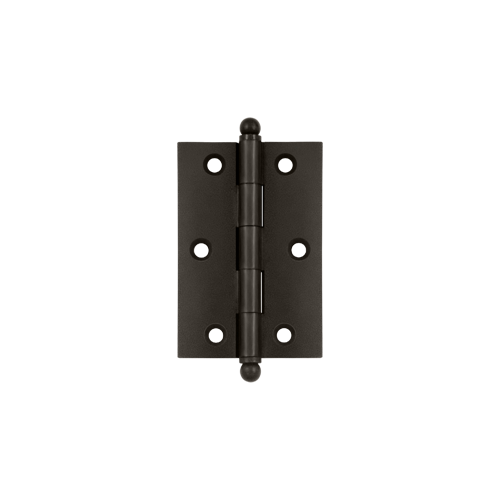 Deltana CH3020U10B 3" Height X 2" Width Full Inset Cabinet Butt Hinge With Ball Tip Oil Rubbed Bronze Pair
