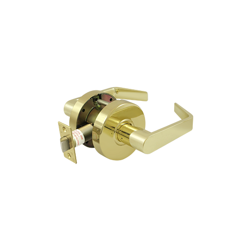 Clarendon Pro Series Grade 2 Commercial Straight Leverset Passage Polished Brass