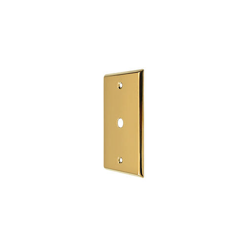 Deltana CPC4764CR003 Switch Plate Cover 1 Cable Lifetime Polished Brass