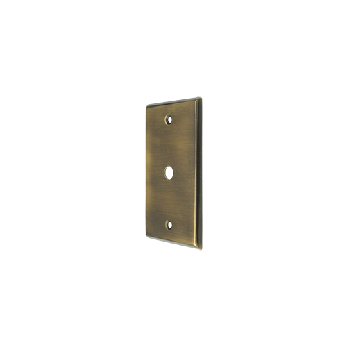 Deltana CPC4764U5 Switch Plate Cover 1 Cable Antique Brass