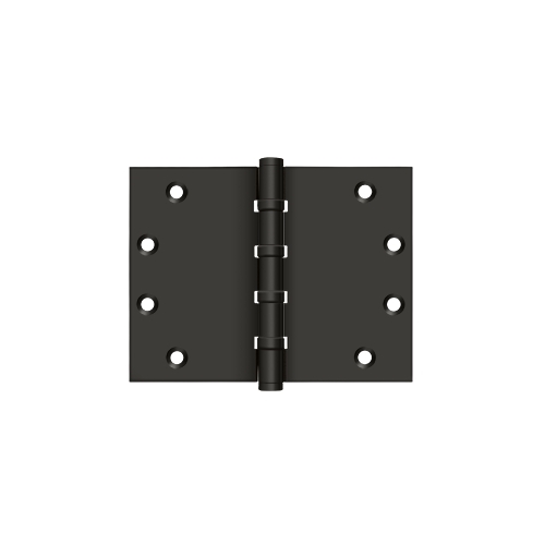 4-1/2" x 6" Square Corner Hinge, Ball Bearing in Oil-rubbed Bronze Pair