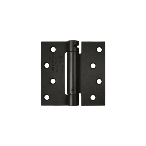 4" Height X 4" Width UL Listed Square Corner Mortise Spring Hinge Square Corner Oil Rubbed Bronze