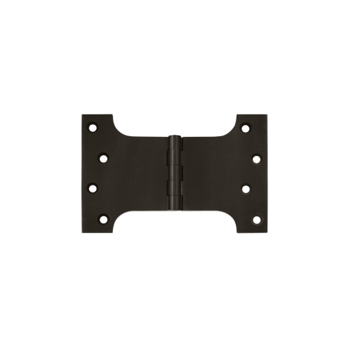 4" Height X 6" Width Square Corner Plain Bearing Mortise Parliament Hinge Oil Rubbed Bronze Pair