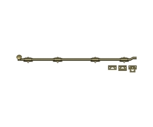 Deltana FPG1019 HD Solid Brass 10-Inch Surface Bolt with Off-Set