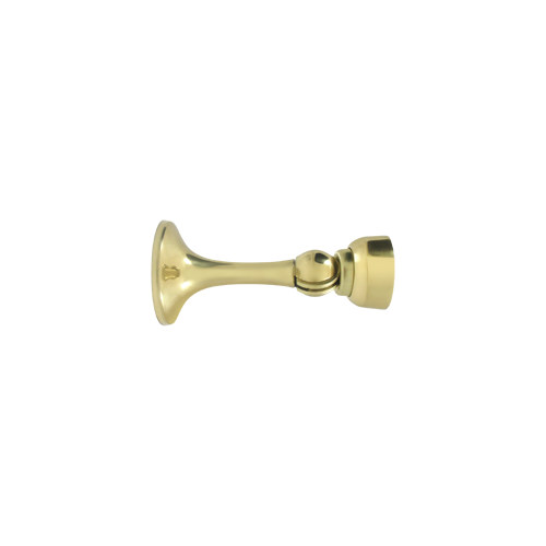Deltana MDH30U3 3" Height Round Base Magnetic Door Holder Polished Brass