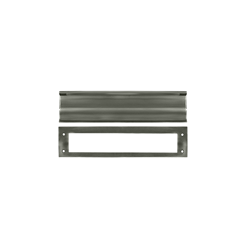 13" Length X 3-1/16" Height Heavy Duty Mail Slot Antique Nickel