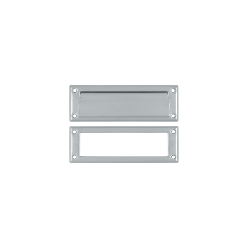 Deltana MS626U26D 8-7/8" Length X 2-7/8" Height Door Mail Slot With Interior Frame Brushed Chrome