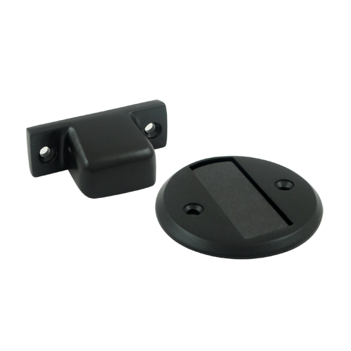2-3/8" Diameter Flush Magnetic Door Holder Paint Black