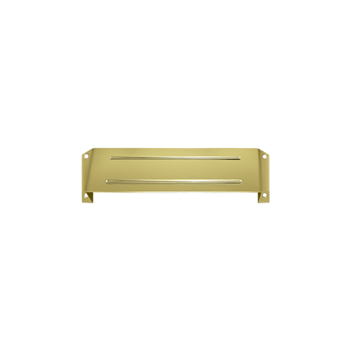 Letter Box Guard & Security Hood Polished Brass