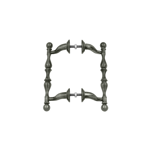 4-3/16" Center To Center Offset Back To Back Door Handle Pull Antique Nickel 4-3/16" Center To Center Offset Back To Back Door Handle Pull Antique Nickel