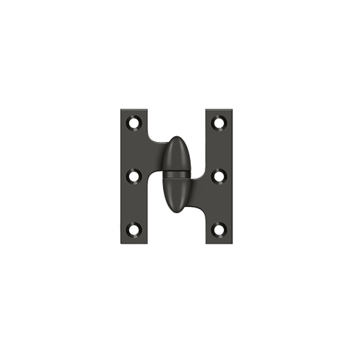 2-1/2" Height X 2" Width Olive Knuckle Door Hinge With Ball Bearing Right Hand Oil Rubbed Bronze
