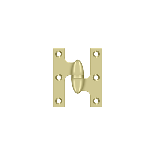 2-1/2" Height X 2" Width Olive Knuckle Door Hinge With Ball Bearing Right Hand Unlaquered
