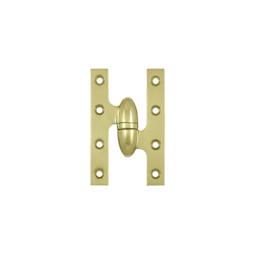 Deltana OK5032B3UNL-R 5" Height X 3-1/4" Width Olive Knuckle Door Hinge With Ball Bearing Right Hand Unlaquered