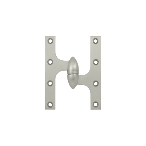 6" Height X 4-1/2" Width Olive Knuckle Door Hinge With Ball Bearing Right Hand Satin Nickel