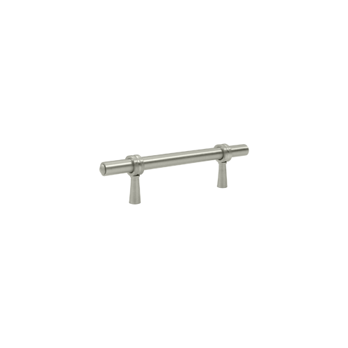 4-3/4" Length Adjustable Long Bar Cabinet Pull Satin Nickel