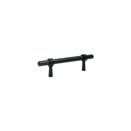 4-3/4" Length Adjustable Long Bar Cabinet Pull Black