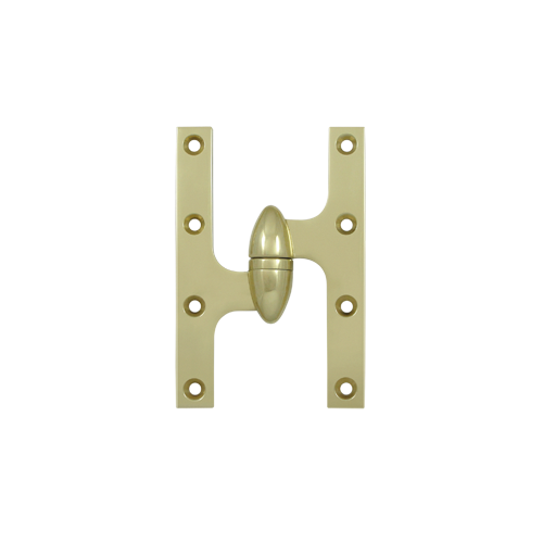 6" Height X 4" Width Olive Knuckle Door Hinge With Ball Bearing Left Hand Unlaquered