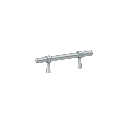 4-3/4" Length Adjustable Long Bar Cabinet Pull Satin Chrome