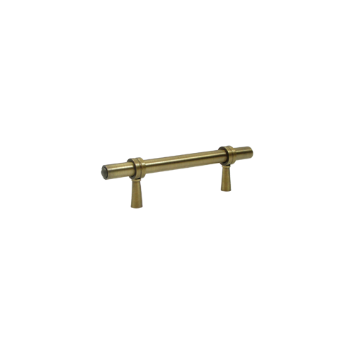 4-3/4" Length Adjustable Long Bar Cabinet Pull Antique Brass