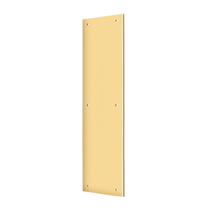 Deltana Pp3515cr003 15 Height X 3 1 2 Width Door Rectangular Push Plate Without Framed Lifetime Polished Brass