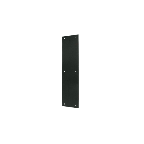 Deltana PP3515U19 15" Height X 3-1/2" Width Door Rectangular Push Plate Without Framed Black