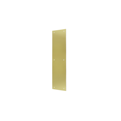 Deltana PP3515U3 15" Height X 3-1/2" Width Door Rectangular Push Plate Without Framed Polished Brass