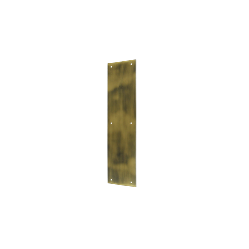 Deltana PP3515U5 15" Height X 3-1/2" Width Door Rectangular Push Plate Without Framed Antique Brass