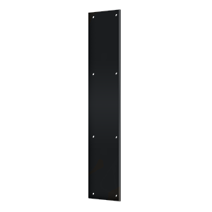 Deltana Pp3520u19 20 Height X 3 1 2 Width Door Rectangular Push Plate Without Framed Black