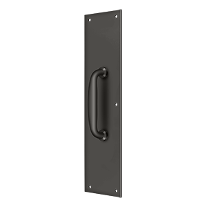 Deltana Pph55u10b 15 Height Push Plate For Door Pull With Handle Oil Rubbed Bronze