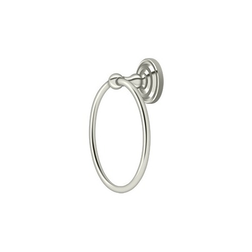 Deltana R2008-U14 6-1/2" Diameter R Series Traditional Towel Ring Polished Nickel